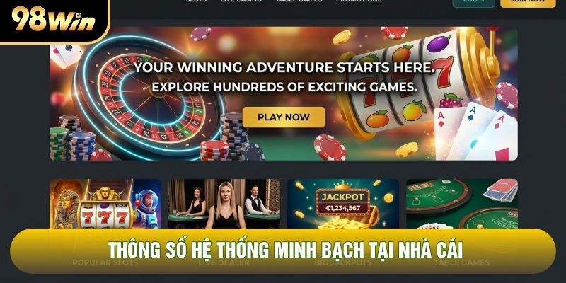 Thông số hệ thống minh bạch tại nhà cái Thông số hệ thống minh bạch tại nhà cái
